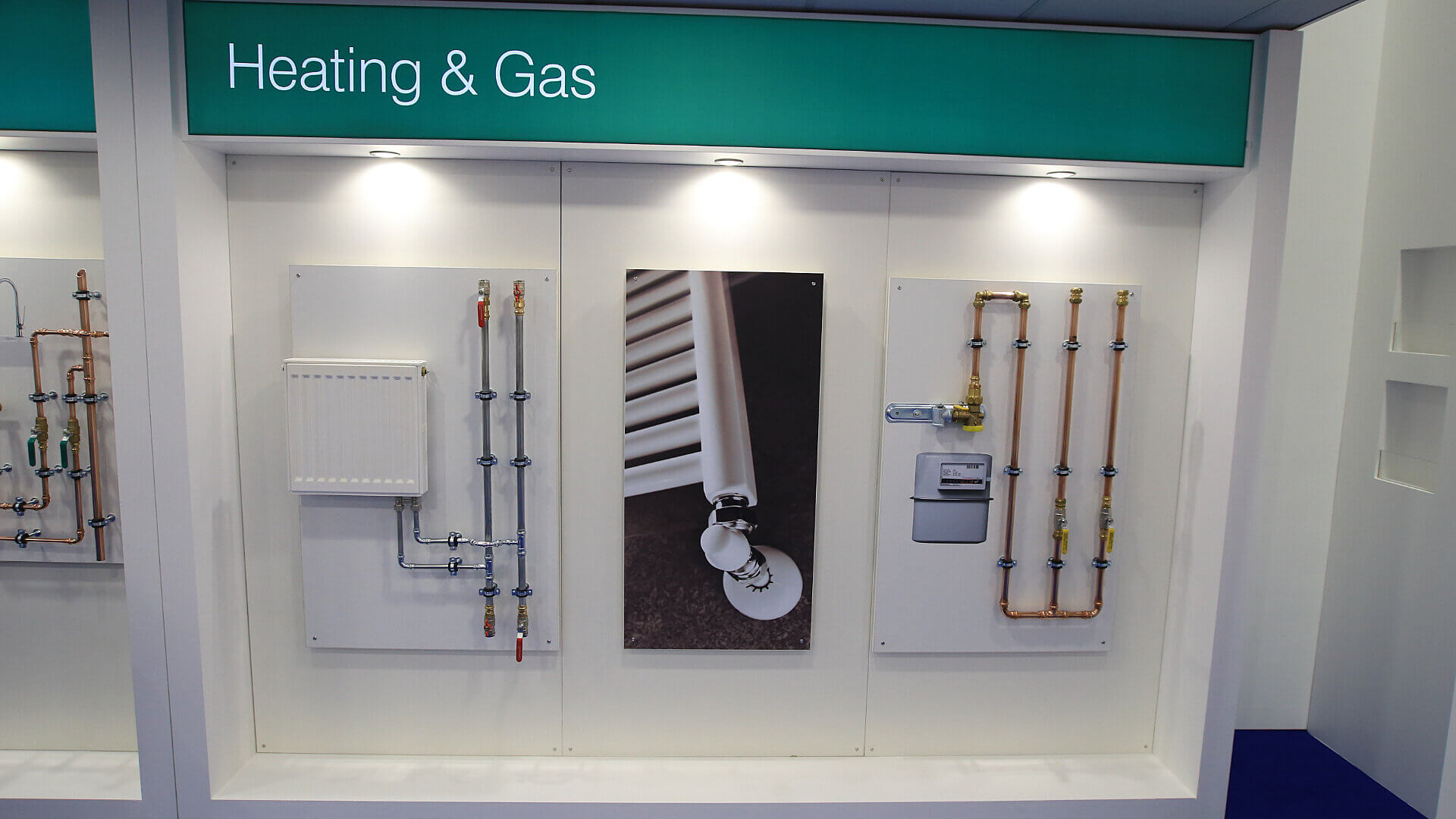 ibp heating and gas fitting display