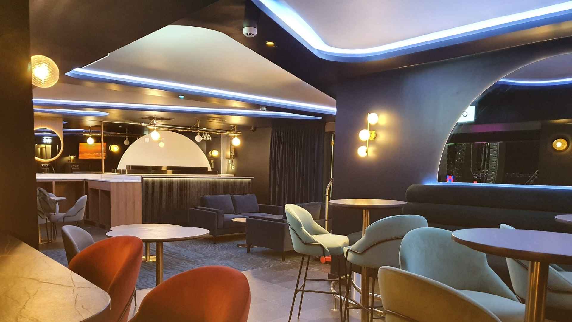 ao arena's executive lounge bar refit