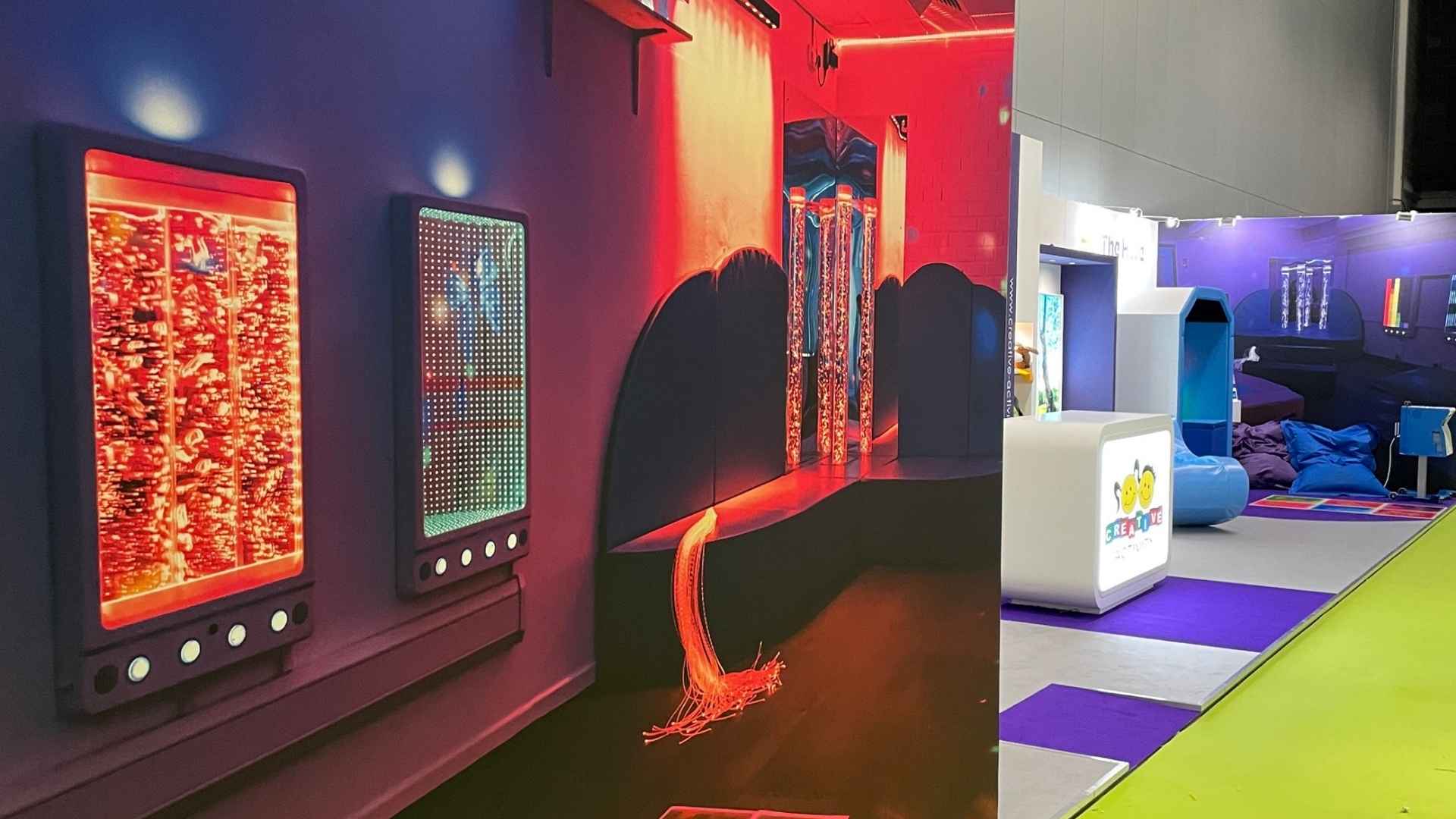 wall graphics for creative activity's sensory environments events stand