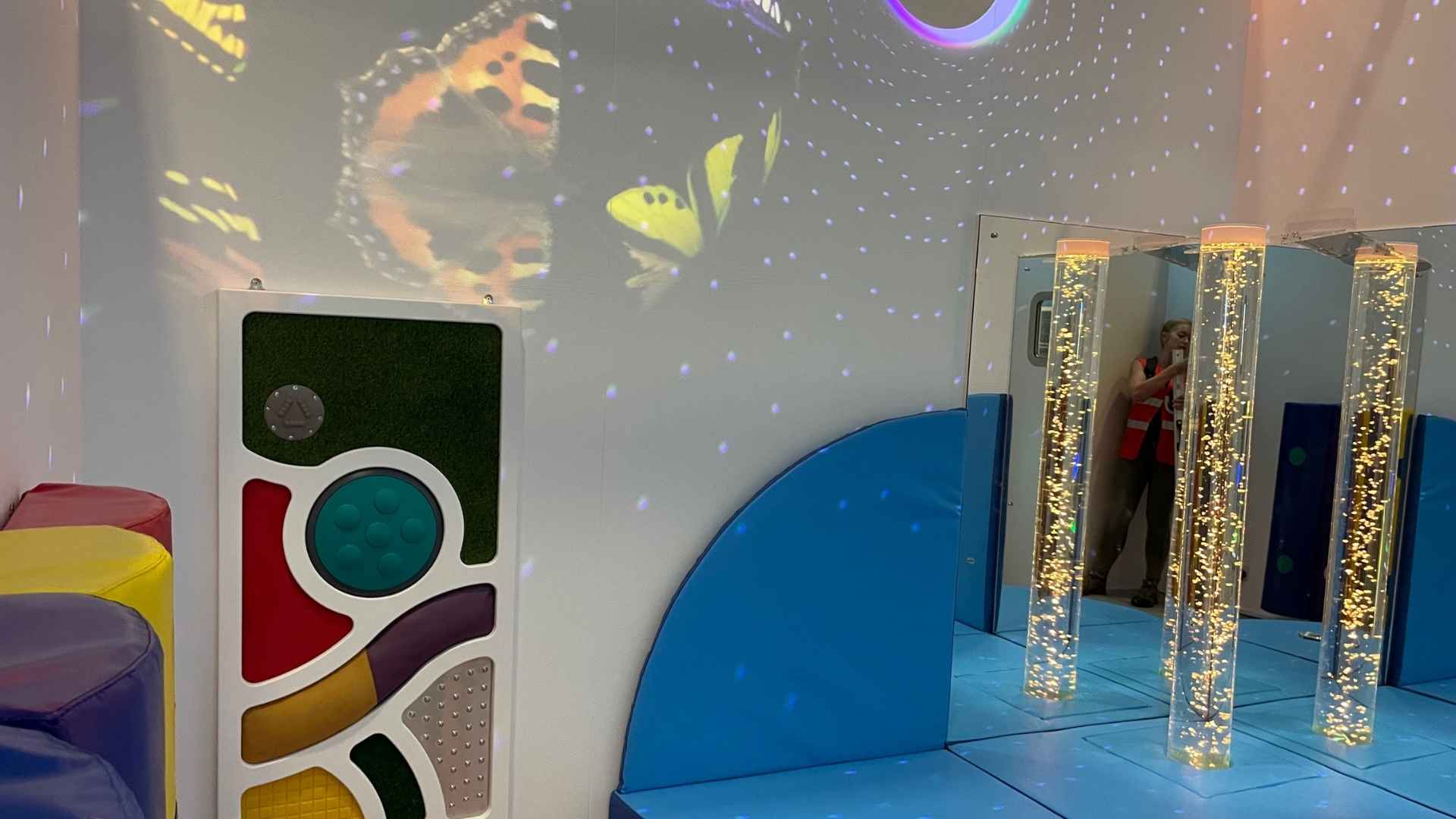 sensory room display at dimh in coventry